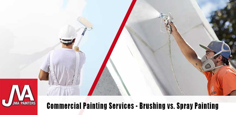 Commercial Painting Services - Brushing vs. Spray Painting