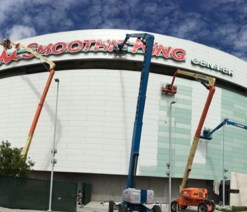 Smoothie King Center Painting