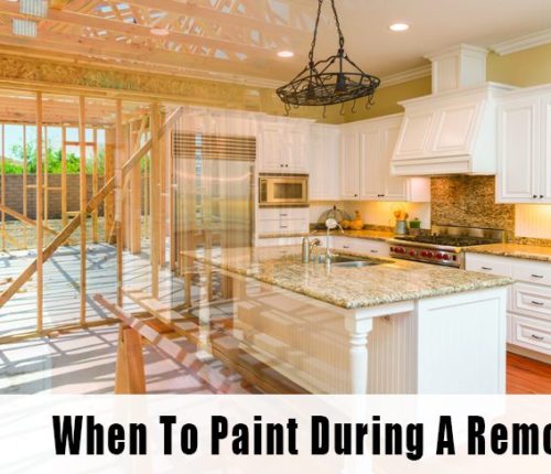 When to paint during a remodel